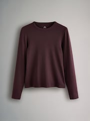 The Set Black/Berry Red/Chocolate Brown/Mauve Pink/Stripe 5 Pack Ribbed Long Sleeve T-Shirts - Image 7 of 13