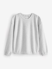 Grey Cosy Waffle Long Sleeve Pyjamas - Image 7 of 9