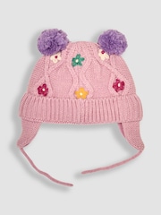 JoJo Maman Bébé Pink Embroidered Hat - Image 1 of 3