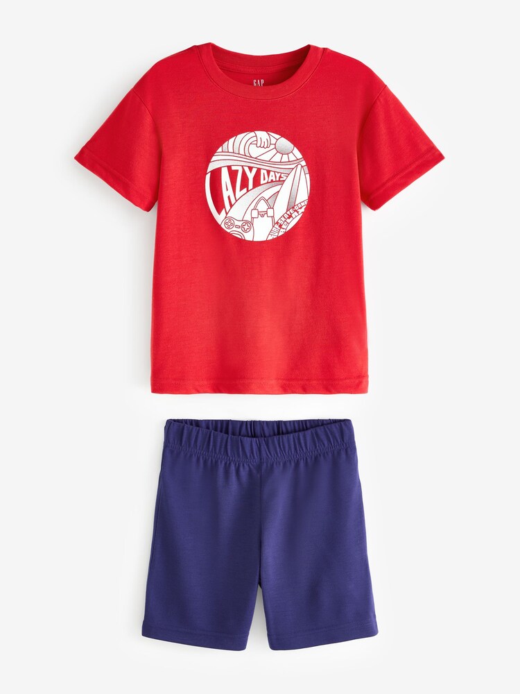 Gap Red Graphic Short Pyjama Set (3-13yrs) - Image 1 of 3