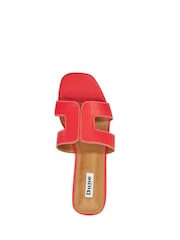 Dune London Red Standard Fit Loupe Smart Slider Sandals - Image 7 of 7