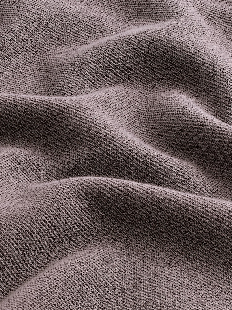 Mauve Purple Regular Fit Cotton Rich Crew Jumper - Image 7 of 7