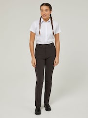 Trutex Straight Leg Twin Pocket Girls Grey School Trousers - Image 1 of 5