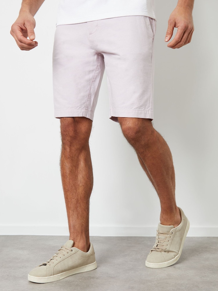 Pink - Threadbare Chinoshorts aus 100 % Baumwolle - Bild 1 von 4