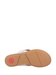 FitFlop Silver Gracie Shimmerlux Toe Post Sandals - Image 5 of 5