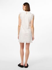 PIECES White Lace Detail Dress - Image 5 of 6