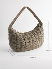 Khaki Green Padded Shoulder Bag - Image 4 of 11