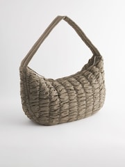 Khaki Green Padded Shoulder Bag - Image 7 of 11