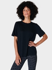 Sweaty Betty Black Essential Crew Neck T-Shirt - Image 1 of 7