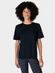 Sweaty Betty Black Essential Crew Neck T-Shirt - Image 3 of 7