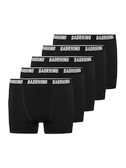 BadRhino Big & Tall Black Tall Black Boxers 5-Pack - Image 4 of 4