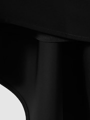 Reiss Black Simone Split Back Cowl Neck Top - Image 6 of 6
