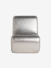 MADE.COM Silver Apollo Faux Leather Wexler Chair - Image 7 of 7