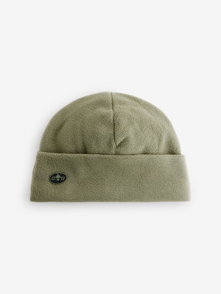 Khaki Green Fleece Beanie Hat (1-16yrs) - Image 1 of 2
