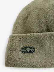 Khaki Green Fleece Beanie Hat (1-16yrs) - Image 2 of 2