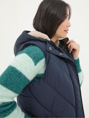 FatFace Gem Navy Puffer Gilet - Image 4 of 5