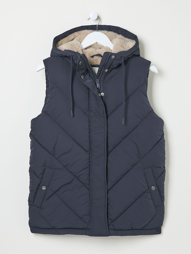 FatFace Gem Navy Puffer Gilet - Image 5 of 5