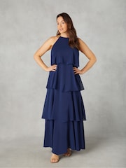 Live Unlimited Curve Petite Ruffle Tiered Maxi Dress - Image 1 of 4