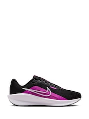 Nike Black/Purple Downshifter 13 Road Running Trainers - Image 1 of 11