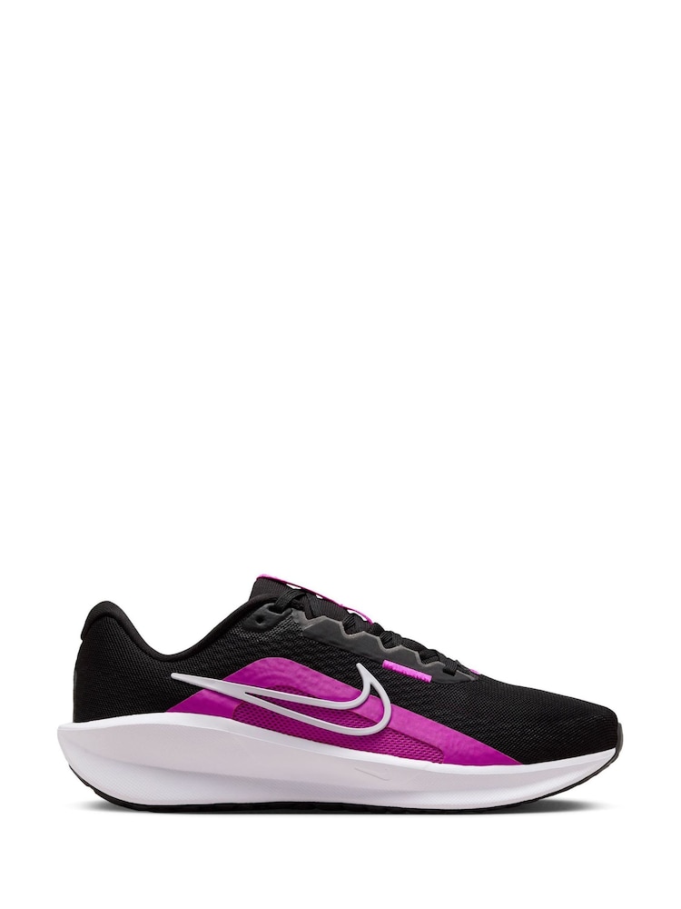 Nike Black/Purple Downshifter 13 Road Running Trainers - Image 1 of 11