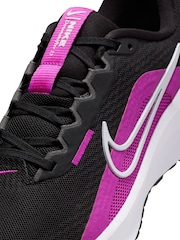 Nike Black/Purple Downshifter 13 Road Running Trainers - Image 9 of 11