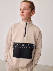 Baker by Ted Baker Funnel Zip Neck Sweatshirt and Joggers Set - Image 5 of 14