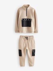 Baker by Ted Baker Funnel Zip Neck Sweatshirt and Joggers Set - Image 9 of 14