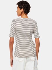 Whistles Blue Slim Stripe T-Shirt - Image 2 of 5