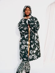 Gris anthracite Hope Imprimé - Never Fully Dressed Changing Robe with Borg Lining Coat - Image 1 de 5