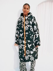 Gris anthracite Hope Imprimé - Never Fully Dressed Changing Robe with Borg Lining Coat - Image 2 de 5