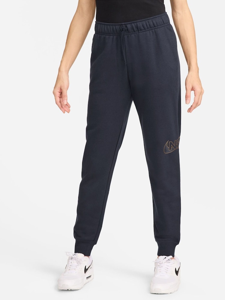 Nike Navy Club Fleece Joggers - Image 1 of 3