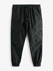 Black/Charcoal Grey Slim Tapered Fit Stretch Utility Cargo Trousers 2 Pack - Image 11 of 17