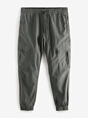 Black/Charcoal Grey Slim Tapered Fit Stretch Utility Cargo Trousers 2 Pack - Image 12 of 17