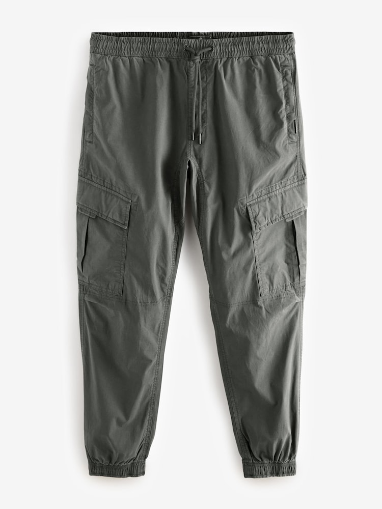 Gris Noir/anthracite - Coupe slim fuselée - Pantalon cargo extensible utilitaire 2 Pack - Image 12 of 17