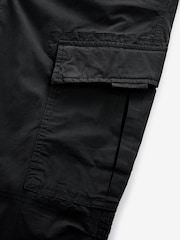 Black/Charcoal Grey Slim Tapered Fit Stretch Utility Cargo Trousers 2 Pack - Image 14 of 17