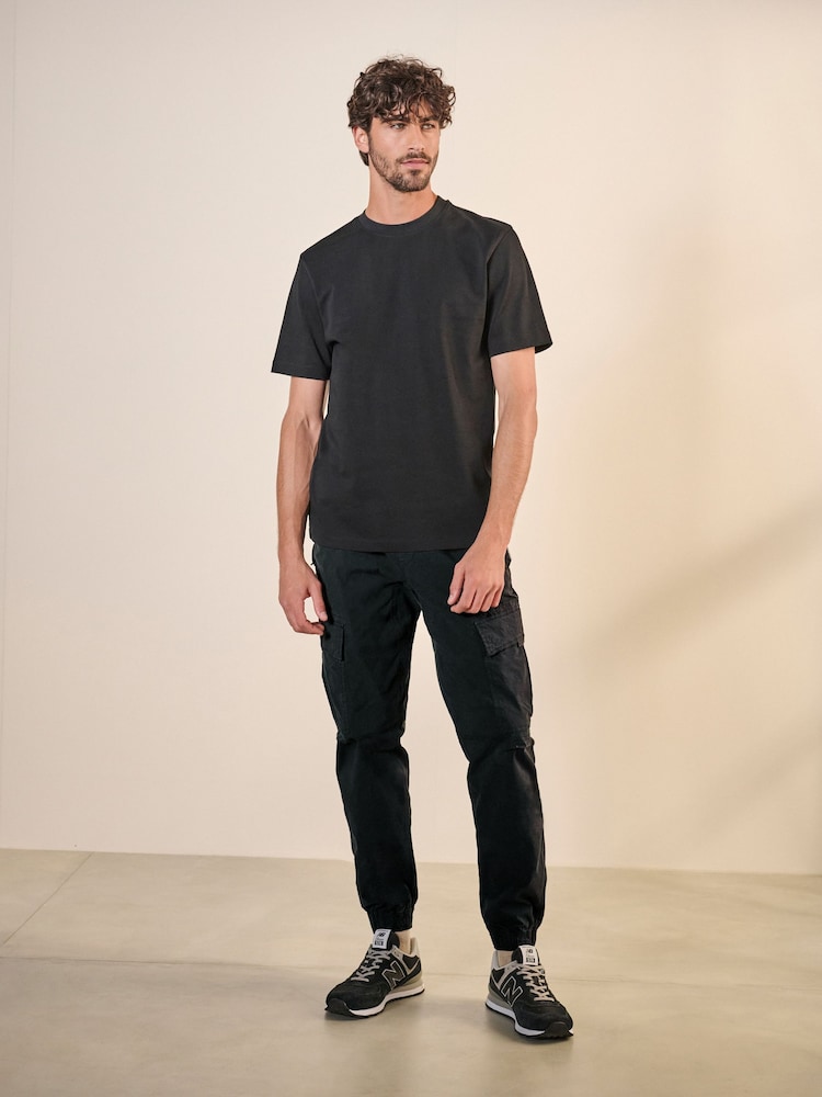 Gris Noir/anthracite - Coupe slim fuselée - Pantalon cargo extensible utilitaire 2 Pack - Image 6 of 17