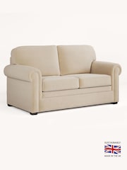 Jay-Be Brushed Twill Linen Cream Heritage 2 Seater Sofa Bed - Image 2 of 6