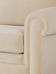 Jay-Be Brushed Twill Linen Cream Heritage 2 Seater Sofa Bed - Image 4 of 6