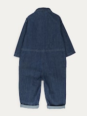 KIDLY Blue 100% Cotton Jumpsuit - Image 4 of 7