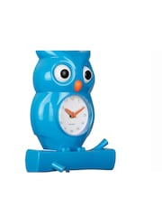 Karlsson Bright Blue Owl Pendulum ABS Wall Clock - Image 4 of 4