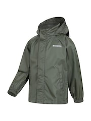 Mountain Warehouse Bottle Green Kids Pakka II Waterproof Jacket - Image 4 of 5