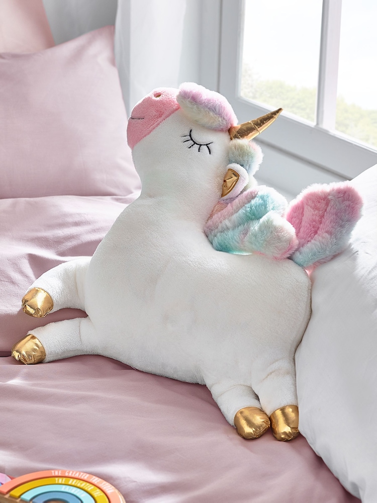 White Light Up Unicorn Cushion - Image 2 of 4 White Light Up Unicorn Cushion - Image 2 of 4