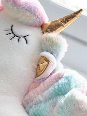 White Light Up Unicorn Cushion - Image 3 of 4