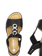 Rieker Womens Elastic Stretch Sandals - Image 9 of 9