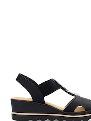 Rieker Womens Elastic Stretch Sandals - Image 2 of 9