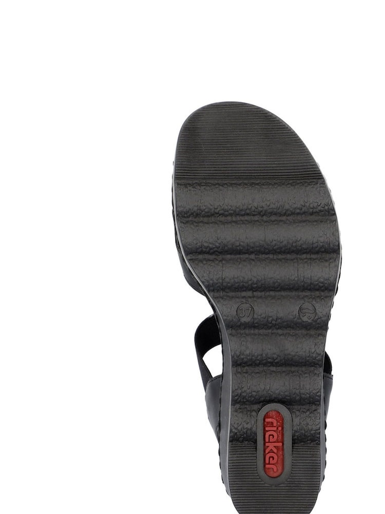 Rieker Womens Elastic Stretch Sandals - Image 7 of 9