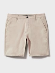 Natural - Crew Clothing Classic Bermuda Cotton Stretch Chino Shorts - Imagen 5 de 5