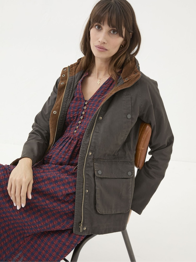 FatFace Brown Sussex Heritage Coat - Image 3 of 7