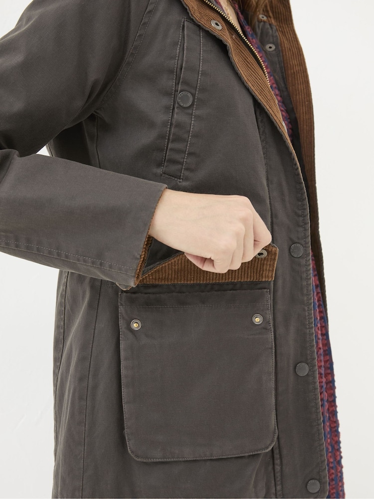 FatFace Brown Sussex Heritage Coat - Image 6 of 7
