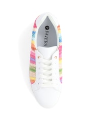 Pavers Multi Lace Up Trainers - Image 7 of 8
